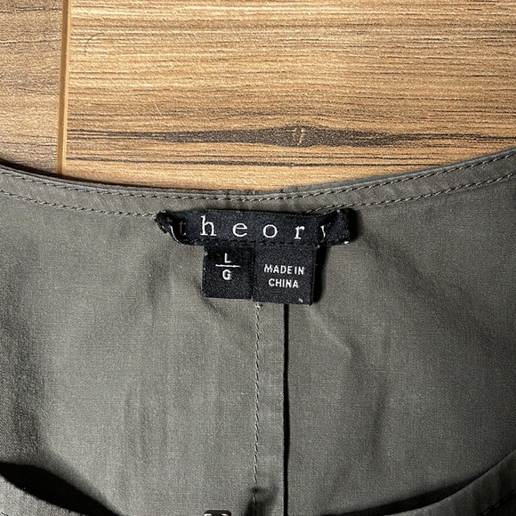 Theory Full Zip Long Sleeve Crew Neck Lagenlook Aesthetic Dress Large - Picture 5 of 5